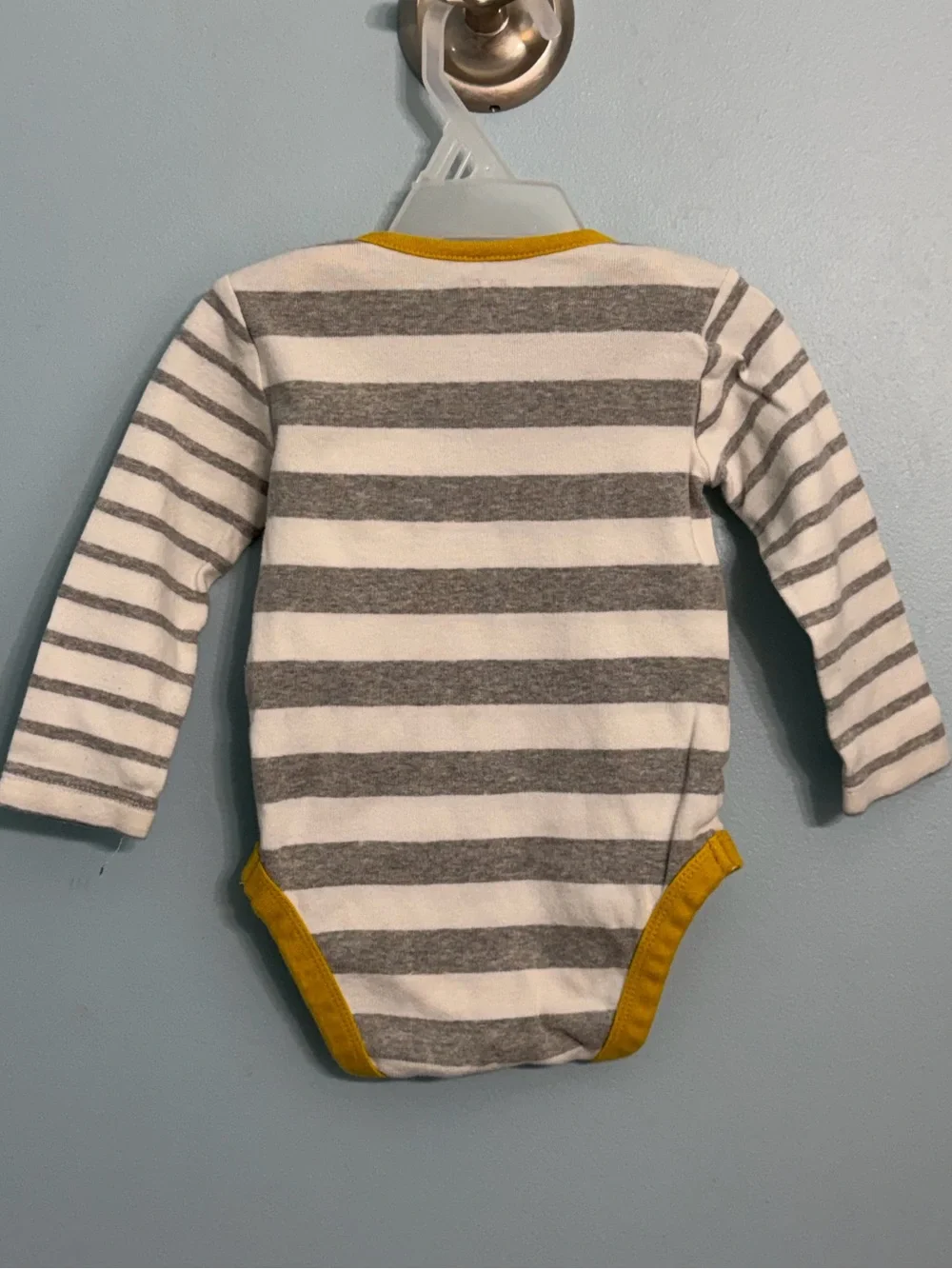 Baby Boden 6-9 Mo 3-Pack Striped Long Sleeve Bodysuits